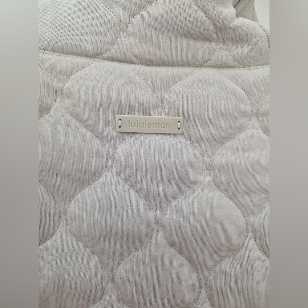 Lululemon✨Scuba Oversized Quilted Half Zip✨Plush Insulated Bone cream✨ NEW✨XL - Picture 9 of 16